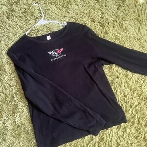 Corvette Women's Black Long Sleeve Top